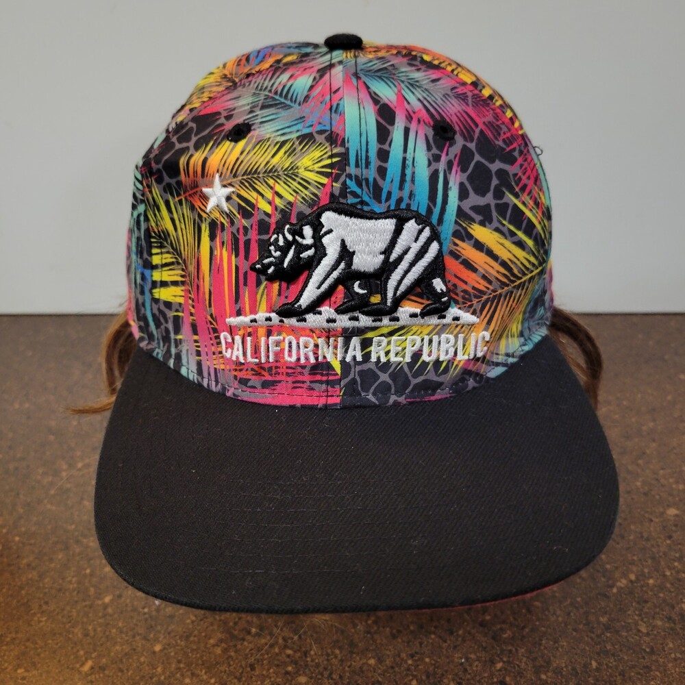 California Republic Forty Seven Brand Trucker Hat Unisex One Size Snapback Cap